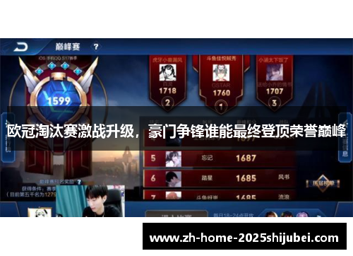 欧冠淘汰赛激战升级，豪门争锋谁能最终登顶荣誉巅峰